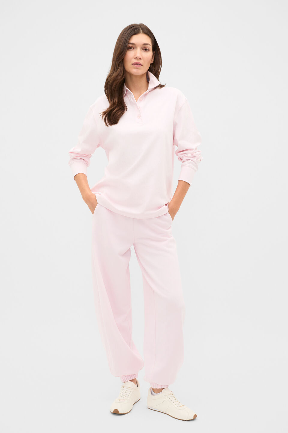Easy Cotton Rugby Top  Primrose