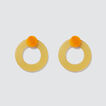 Resin Circle Earrings    hi-res
