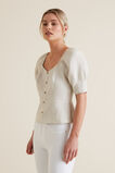 Fitted Puff Sleeve Blouse    hi-res