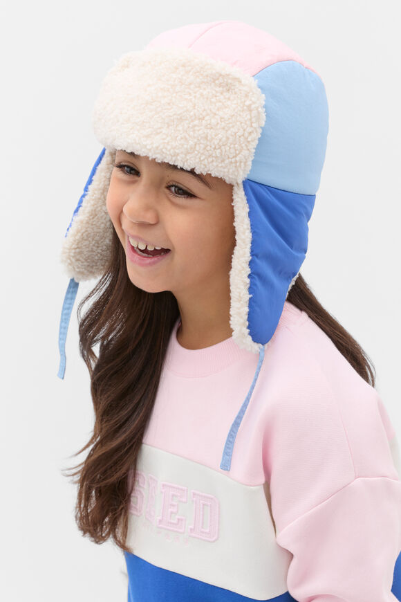 Colourblock Trapper  Pink Multi  hi-res