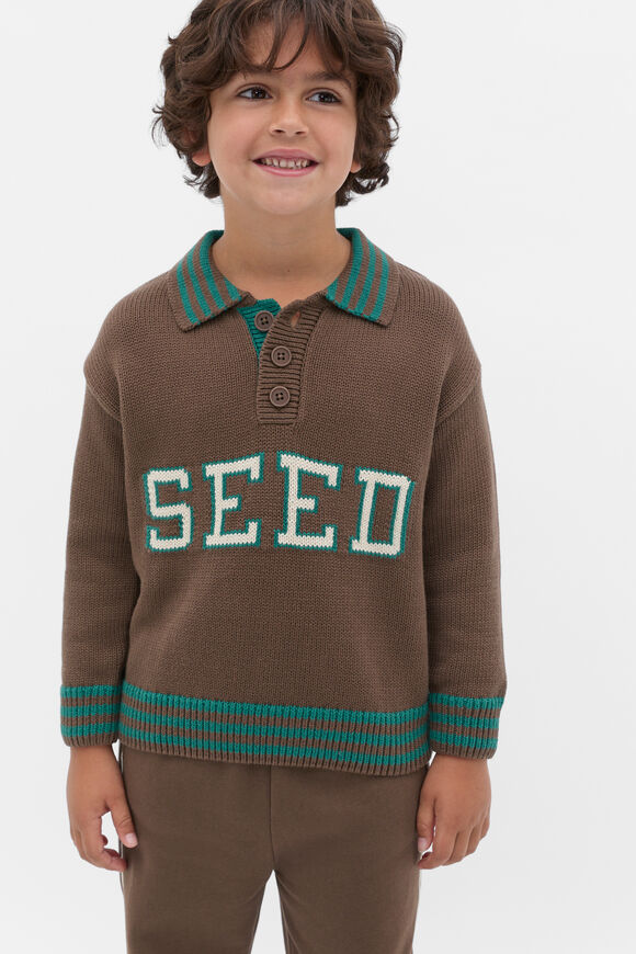 Retro Logo Knit  Cacao  hi-res