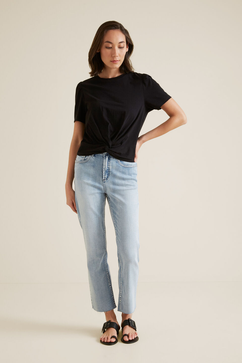 Knot Front Tee  