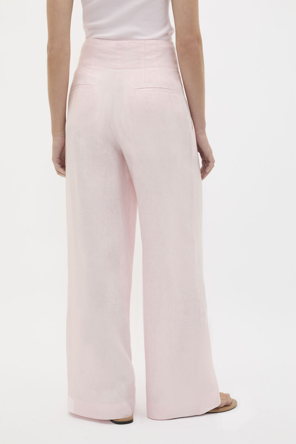 Core Linen Waisted Pant  Primrose
