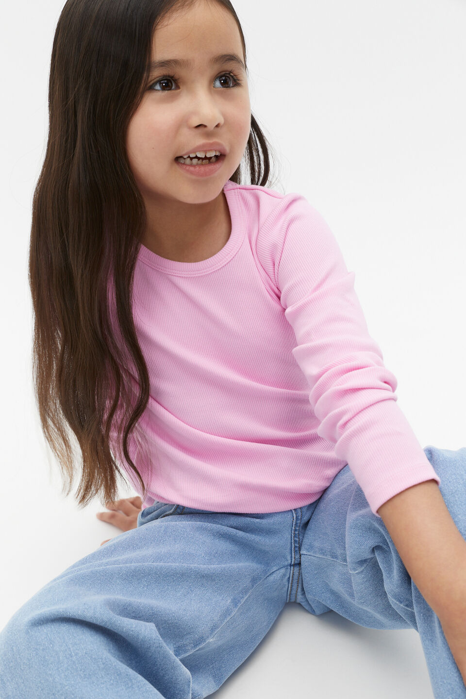 Core Rib Tee  Fairy Floss