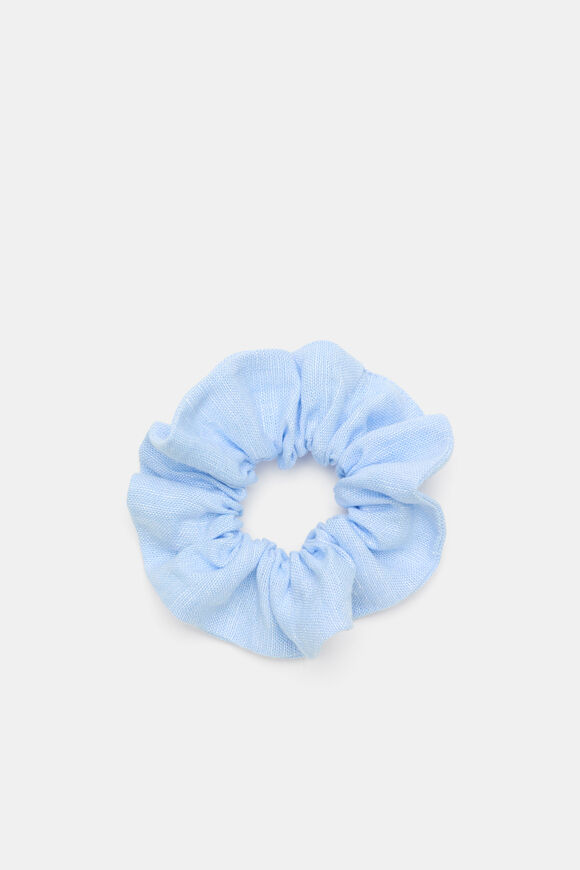 Linen Scrunchie  Chalk Blue  hi-res