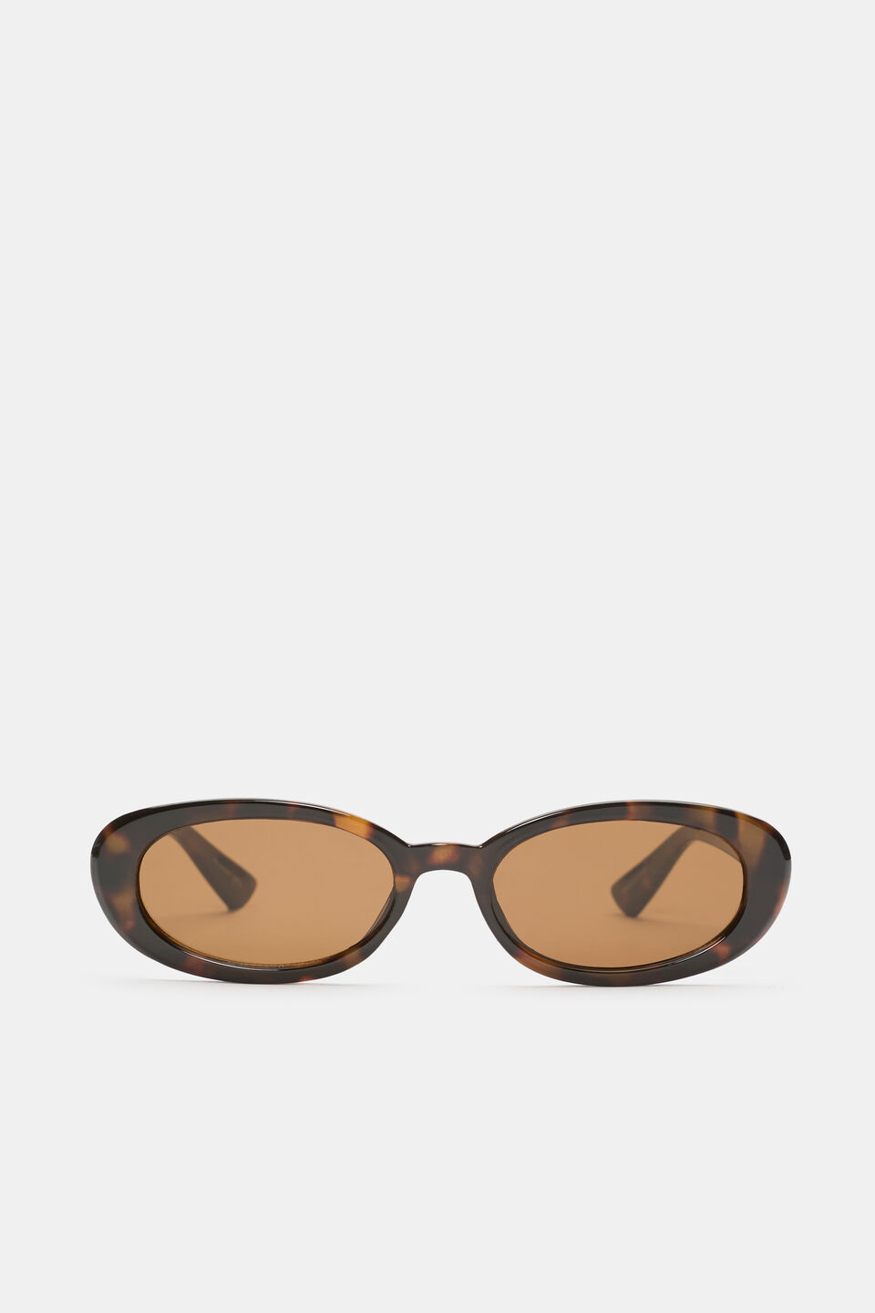 Sadie Oval Sunglasses  Dark Tort
