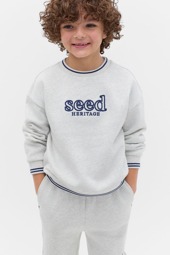 Core Logo Sweat  Light Grey Marle  hi-res
