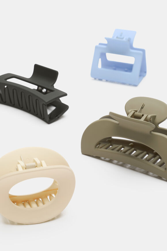 Multi Hair Claw Pack  Caper  hi-res