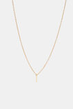 Gold Alphabet Necklace  I  hi-res