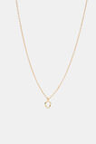 Gold Alphabet Necklace  O  hi-res