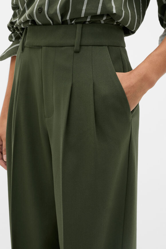Pleat Front Trouser  Deep Forest  hi-res
