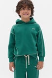 Contrast Stitch Hoodie  Jungle Green  hi-res