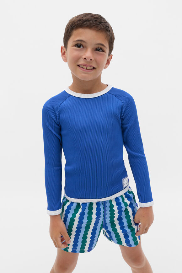 Textured Rib Rashvest  Cobalt  hi-res