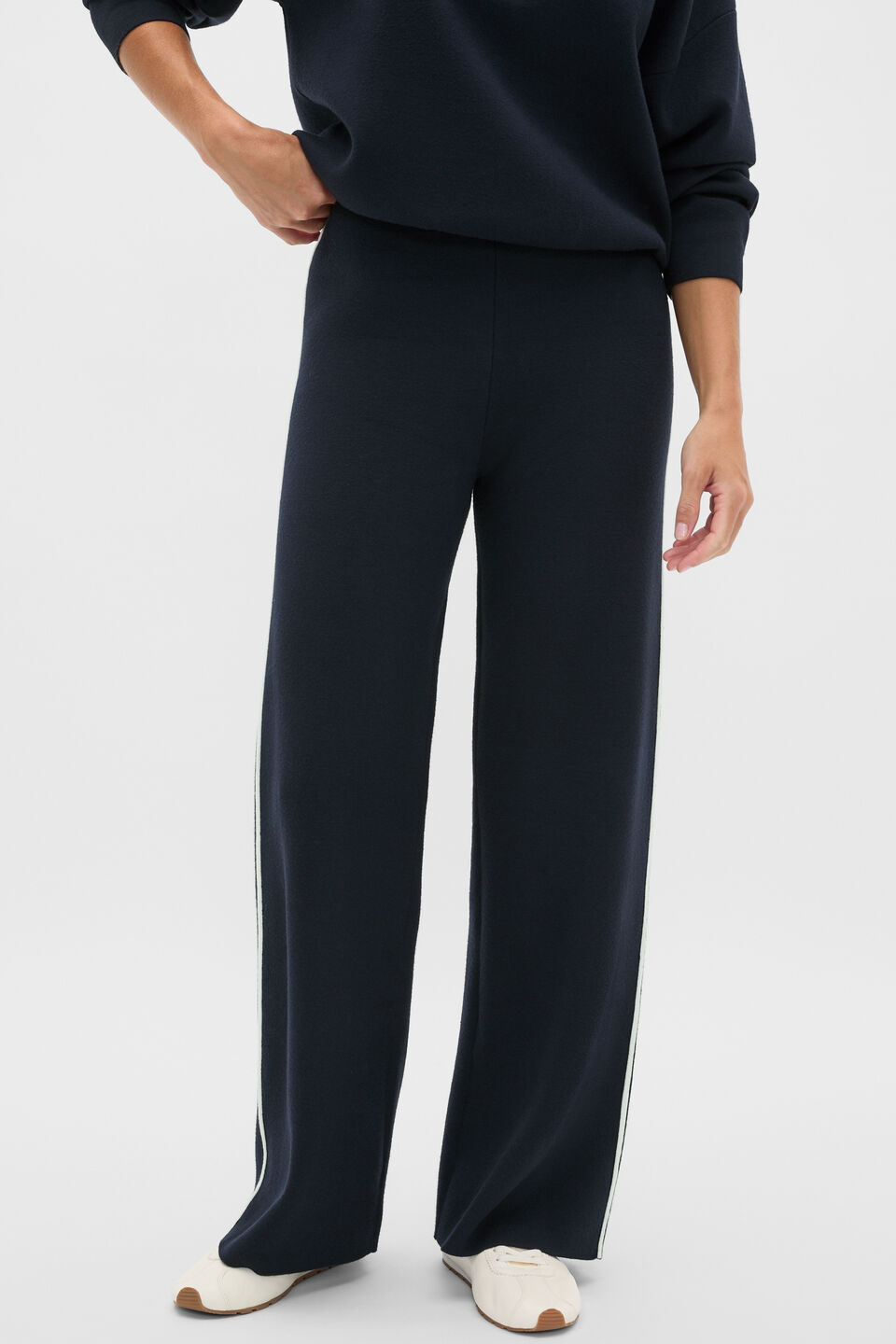 Double Knit Tipping Pant  Twilight Blue
