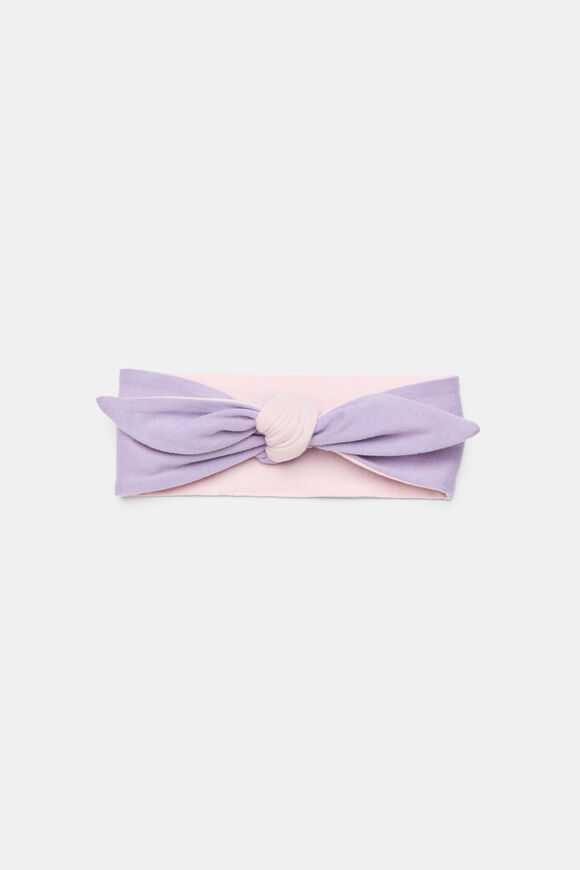 Colour Block Fabric Headband  Lilac Multi  hi-res