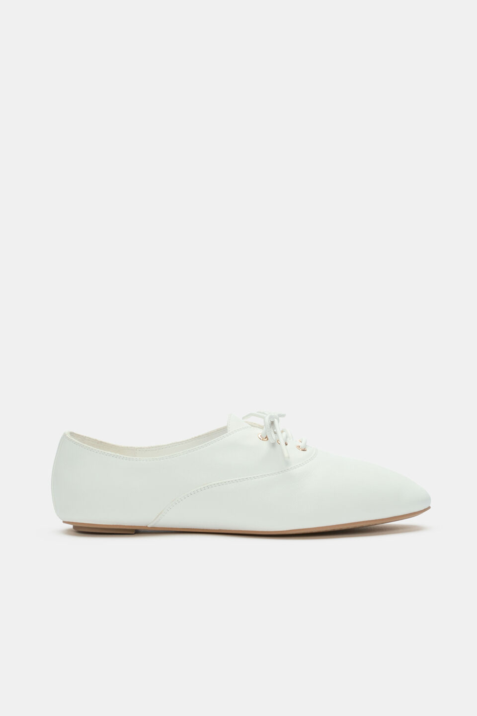 Ellie Ballet Lace Up  White