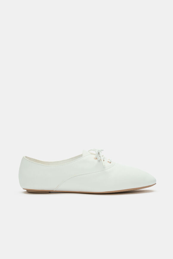 Ellie Ballet Lace Up  White  hi-res