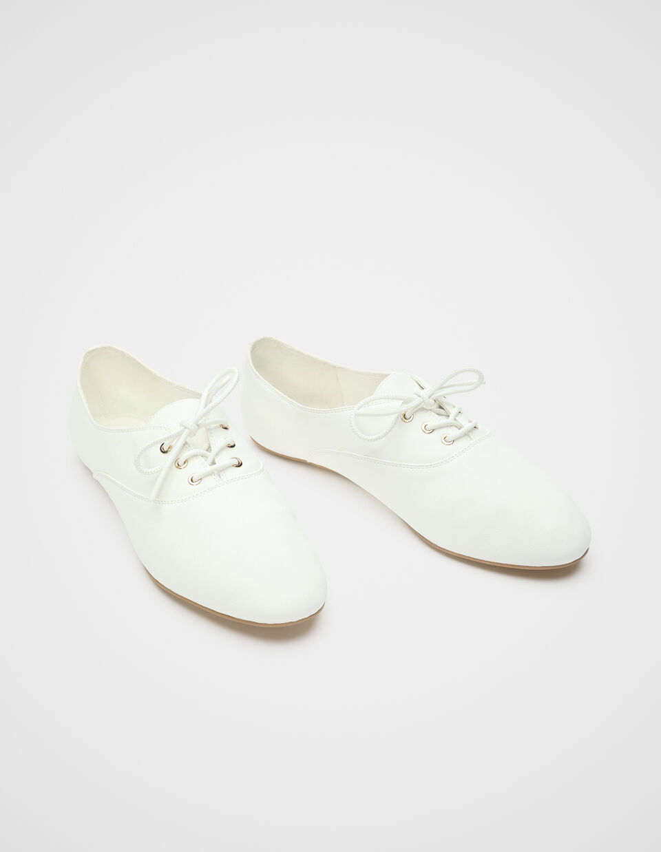 Ellie Ballet Lace Up  White