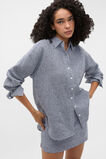 Linen Gingham Oversized Shirt  Twilight Blue Gingham  hi-res