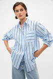 Textured Stripe Pocket Shirt  Chalk Blue Stripe  hi-res