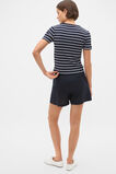 Button Through Rib Top  Twilight Blue Stripe  hi-res
