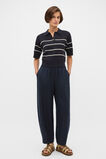 Jacquard Stripe Polo Knit  Twilight Blue  hi-res