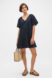 Core Linen Flutter Mini Dress  Twilight Blue  hi-res