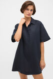 Linen Shirt Mini Dress  Twilight Blue  hi-res