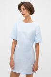 Linen Gingham Mini Dress  Chalk Blue Gingham  hi-res