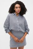 Linen Gingham Mini Skirt  Twilight Blue Gingham  hi-res
