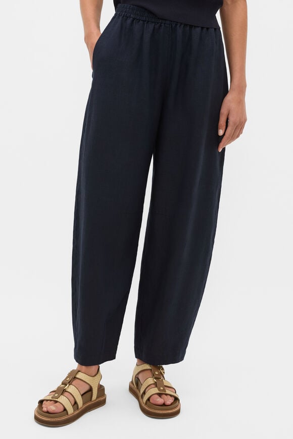 Core Linen Soft Barrel Leg Pant  Twilight Blue  hi-res