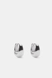 Small Hinge Hoop  Silver  hi-res