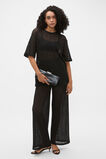 Lace Sheer Boxy Tee  Black  hi-res