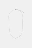 Silver Alphabet Necklace  A  hi-res
