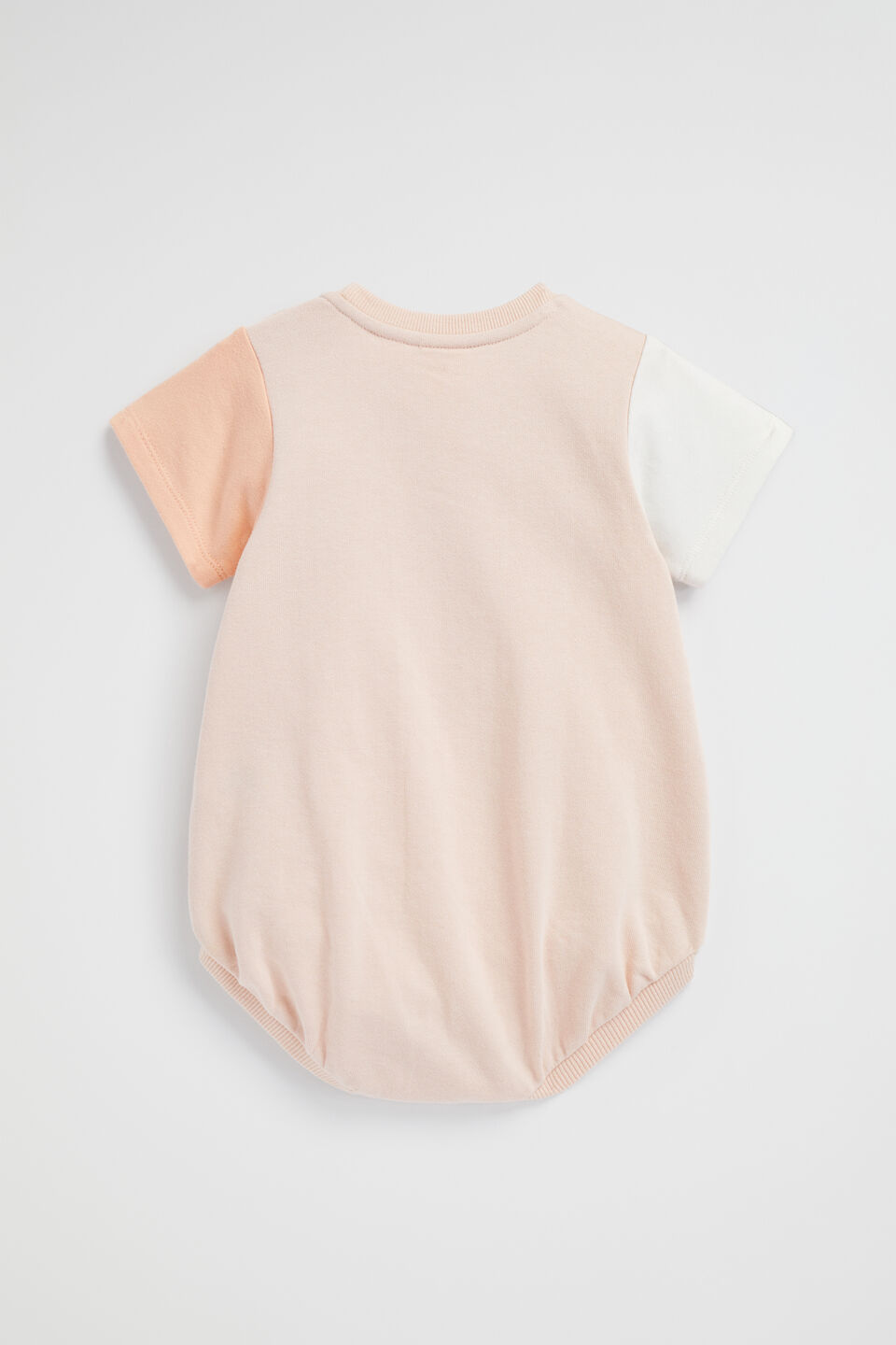 Spliced Tee Romper  Rosewater