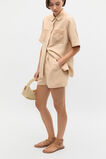 Tailored Pleat Short  Ecru  hi-res