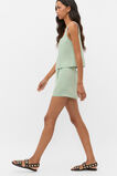 Square Neck Linen Shell Top  Eucalyptus  hi-res