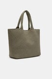 Woven Textured East West Tote  Caper  hi-res