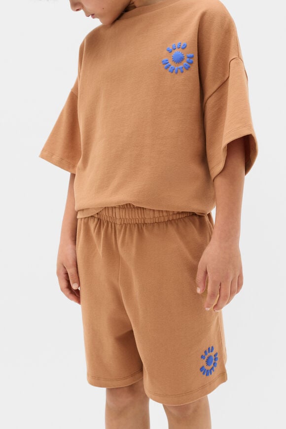 Bubble Logo Track Short  Nutmeg  hi-res