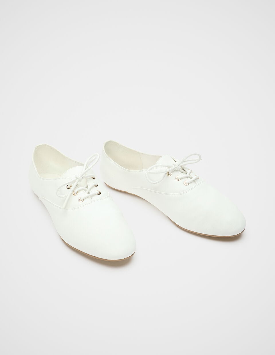 Ellie Ballet Lace Up  White