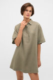 Linen Shirt Mini Dress  Caper  hi-res