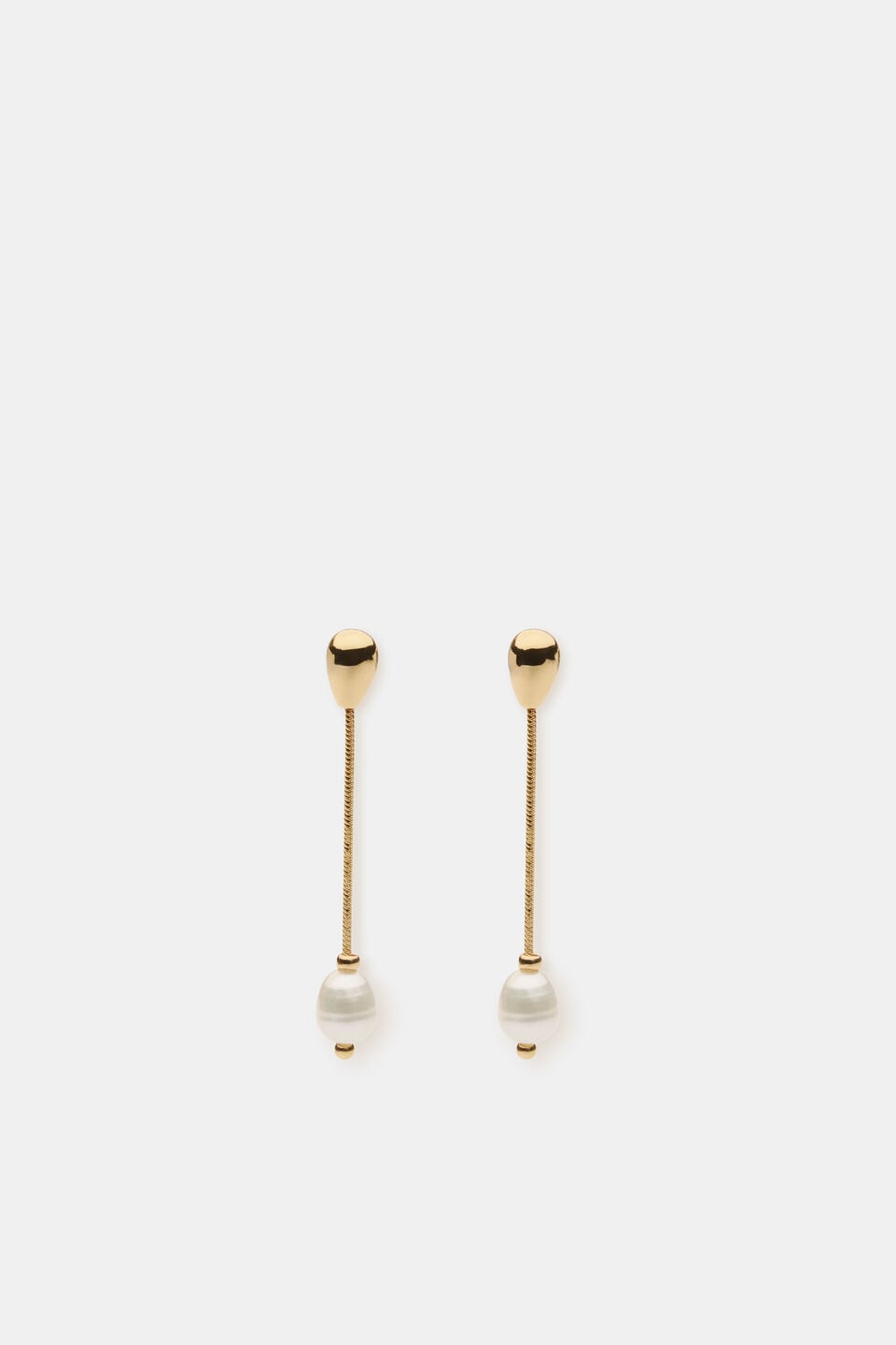 Pearl Dangle Earring  Gold
