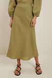Core Linen Slip Skirt  Sage Green  hi-res