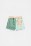 Colourblock Denim Short  Multi  hi-res