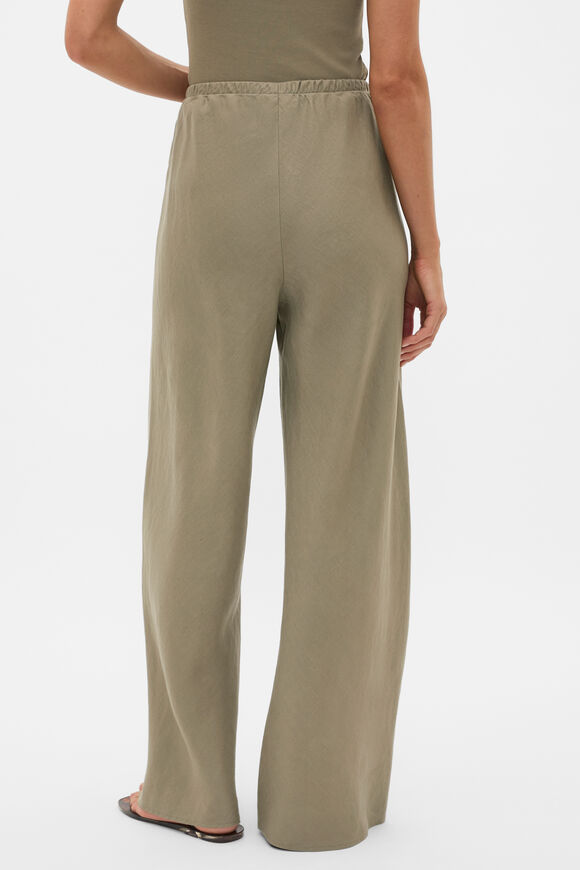 Core Linen Easy Wide Leg Pant  Caper  hi-res