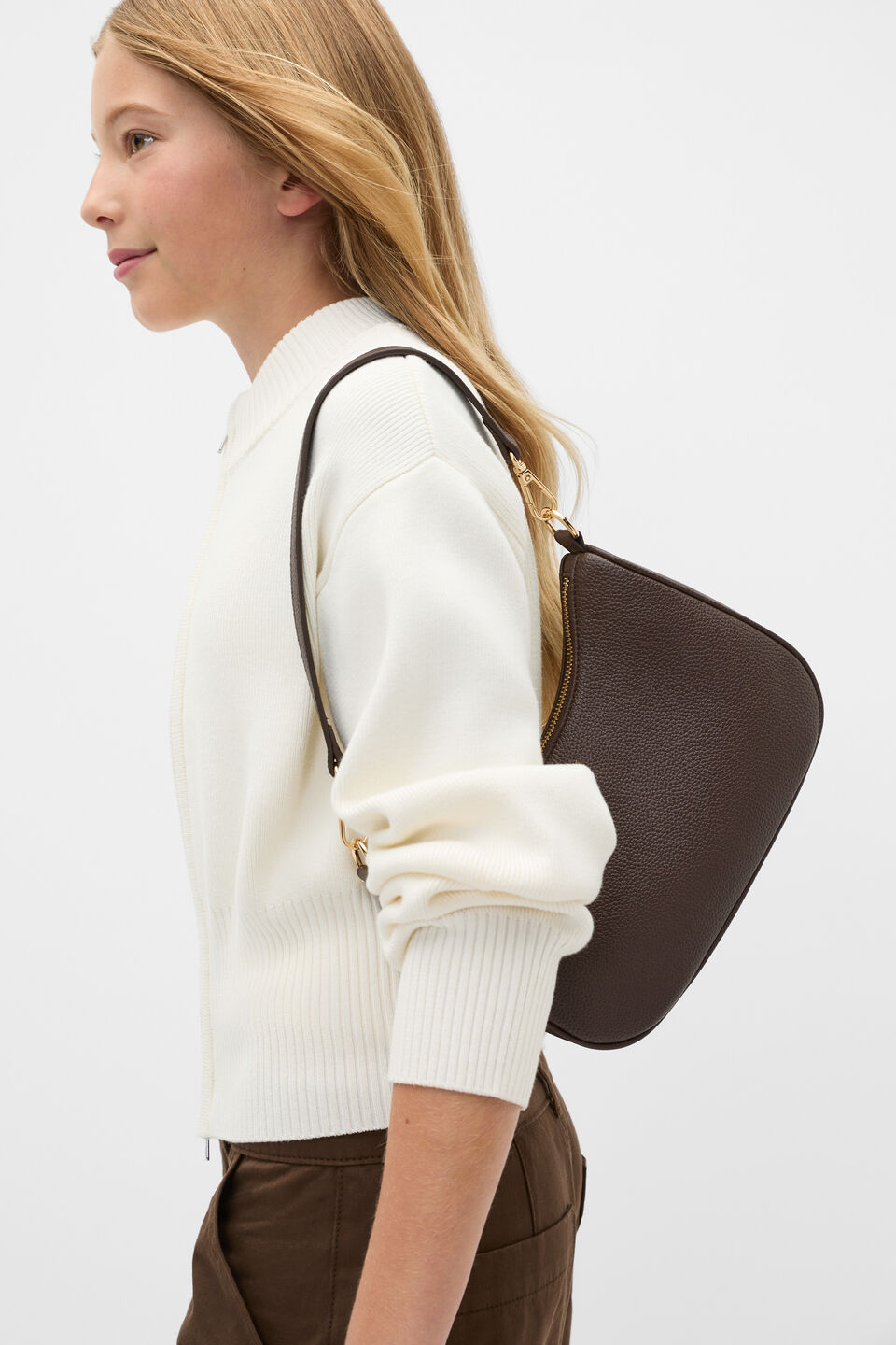 Teen Dual Strap Bag  Chocolate