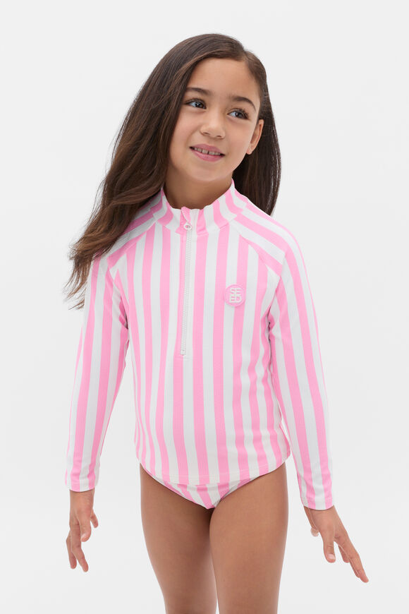 Stripe Rash Set  Candy Pink  hi-res