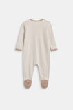 Logo Stripe Snap Jumpsuit  Acorn Stripe  hi-res