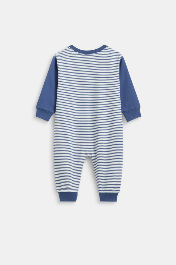 Logo Stripe Jumpsuit  Navy  hi-res