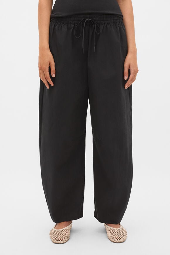 Cotton Elasticated Pant  Black  hi-res
